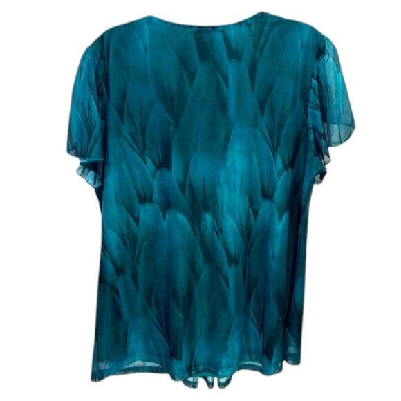 Women's Peacock Tunic Size XXL Beautiful Top NWOT - Picture 9 of 11